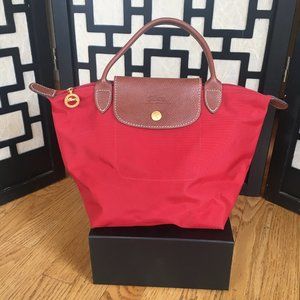 Longchamp Red Nylon Purse